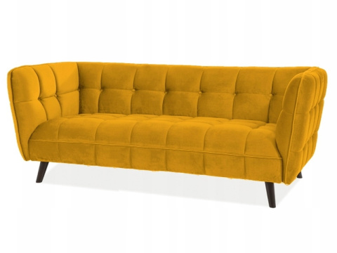 SIGNAL SOFA CASTELLO 3 VELVET CURRY BLUVEL 68 / DREWNO WENGE TRZYOSOBOWA SIGNAL SOFA CASTELLO 3 VELVET CURRY BLUVEL 68 / DREWNO WENGE TRZYOSOBOWA