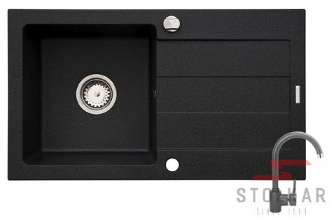 ZLEW GRANIT ZESTAW XL + BATERIA - CZARNY ZLEW GRANIT ZESTAW XL + BATERIA - CZARNY