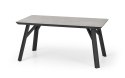 Halmar HALIFAX stół prostokątny 160x90 jasny beton MDF laminowany nogi stal malowana proszkowo czarny Halmar HALIFAX stół prostokątny 160x90 jasny beton MDF laminowany nogi stal malowana proszkowo czarny