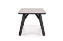 Halmar HALIFAX stół prostokątny 160x90 jasny beton MDF laminowany nogi stal malowana proszkowo czarny Halmar HALIFAX stół prostokątny 160x90 jasny beton MDF laminowany nogi stal malowana proszkowo czarny