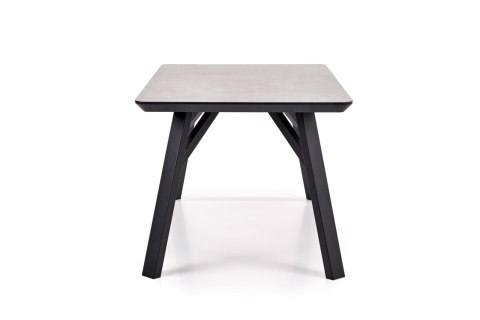 Halmar HALIFAX stół prostokątny 160x90 jasny beton MDF laminowany nogi stal malowana proszkowo czarny Halmar HALIFAX stół prostokątny 160x90 jasny beton MDF laminowany nogi stal malowana proszkowo czarny