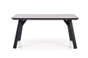 Halmar HALIFAX stół prostokątny 160x90 jasny beton MDF laminowany nogi stal malowana proszkowo czarny Halmar HALIFAX stół prostokątny 160x90 jasny beton MDF laminowany nogi stal malowana proszkowo czarny