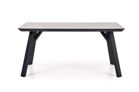 Halmar HALIFAX stół prostokątny 160x90 jasny beton MDF laminowany nogi stal malowana proszkowo czarny Halmar HALIFAX stół prostokątny 160x90 jasny beton MDF laminowany nogi stal malowana proszkowo czarny