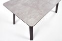 Halmar HALIFAX stół prostokątny 160x90 jasny beton MDF laminowany nogi stal malowana proszkowo czarny Halmar HALIFAX stół prostokątny 160x90 jasny beton MDF laminowany nogi stal malowana proszkowo czarny