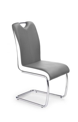 Halmar K184 krzesło popielaty/biały