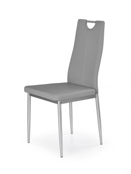 Halmar K202 krzesło popiel (szare) ekoskóra + stelaż metal