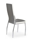 Halmar K210 krzesło do jadalni popiel / biały, materiał: stal chromowana / ekoskóra Halmar K210 krzesło do jadalni popiel / biały, materiał: stal chromowana / ekoskóra
