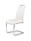 Halmar K211 krzesło do jadalni na płozach biały ekoskóra / stal chromowana Halmar K211 krzesło do jadalni na płozach biały ekoskóra / stal chromowana