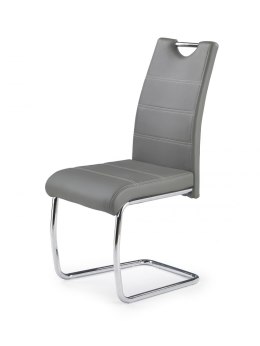Halmar K211 krzesło popiel materiał: stal chromowana / ekoskóra