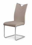 Halmar K224 krzesło na płozach Cappuccino ekoskóra/Chrom Halmar K224 krzesło na płozach Cappuccino ekoskóra/Chrom