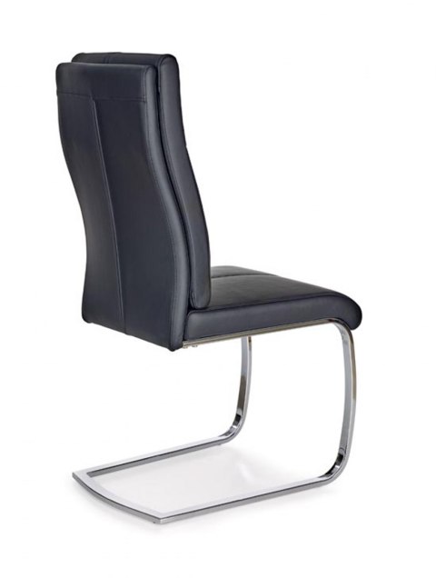 Halmar K231 krzesło na płozach czarny ekoskóra/stal chromowana Halmar K231 krzesło na płozach czarny ekoskóra/stal chromowana