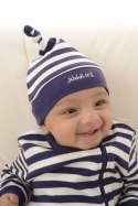 Juddlies Juddlies Czapka Niemowlęca Greenery Stripe Juddlies Juddlies Czapka Niemowlęca Greenery Stripe
