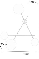 Moosee MOOSEE Kinkiet lampa ścienna LED METRO złota czarna stal aluminium Moosee MOOSEE Kinkiet lampa ścienna LED METRO złota czarna stal aluminium