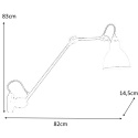 Moosee MOOSEE Kinkiet lampa ścienna FRANK RANGE czarna stal aluminium regulowany klosz i ramię E14 Moosee MOOSEE Kinkiet lampa ścienna FRANK RANGE czarna stal aluminium regulowany klosz i ramię E14
