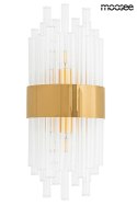 LAMPA ŚCIENNA KINKIET PORTOFINO stal nierdzewna ZŁOTA klosze SZKŁO TRANSPARENTNY Moosee MOOSEE LAMPA ŚCIENNA KINKIET PORTOFINO stal nierdzewna ZŁOTA klosze SZKŁO TRANSPARENTNY Moosee MOOSEE