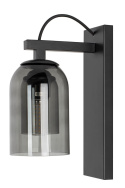Moosee MOOSEE Kinkiet lampa ścienna RADON czarna stal klosze szkło dymiony Moosee MOOSEE Kinkiet lampa ścienna RADON czarna stal klosze szkło dymiony