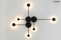 LAMPA ŚCIENNA KINKIET LED SHADOW MULTI CZARNY mat metalowa światło odbija się od ściany tworząc efekt cienia Moosee MOOSEE LAMPA ŚCIENNA KINKIET LED SHADOW MULTI CZARNY mat metalowa światło odbija się od ściany tworząc efekt cienia Moosee MOOSEE