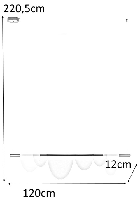 Moosee MOOSEE lampa wisząca LED LAVA czarna stal / klosze bursztynowy akryl zmienna barwa światła Moosee MOOSEE lampa wisząca LED LAVA czarna stal / klosze bursztynowy akryl zmienna barwa światła