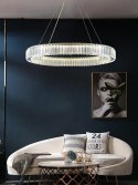 LAMPA WISZĄCA LED LIBERTY 60 ZŁOTA metal SZKŁO KRYSZTAŁOWE przezroczysty Moosee MOOSEE do salonu jadalni restauracji hotelu