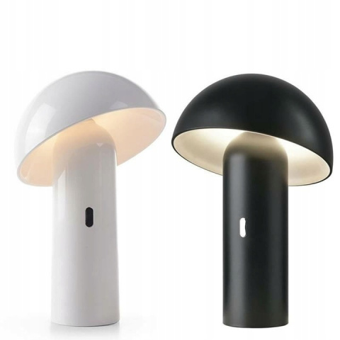 NEW GARDEN lampa biurkowa LED ENOKI NEGRO INDOOR & OUTDOOR czarna wbudowana bateria regulacja natężenia światła regulowany klosz NEW GARDEN lampa biurkowa LED ENOKI NEGRO INDOOR & OUTDOOR czarna wbudowana bateria regulacja natężenia światła regulowany klosz