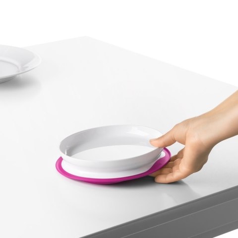 OXO OXO Talerzyk z Silikonową Przyssawką Pink OXO OXO Talerzyk z Silikonową Przyssawką Pink