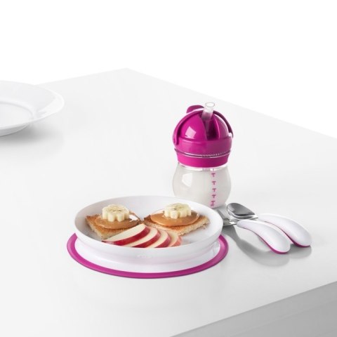 OXO OXO Talerzyk z Silikonową Przyssawką Pink OXO OXO Talerzyk z Silikonową Przyssawką Pink