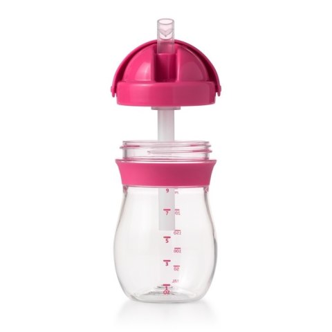 OXO OXO Transitions Kubek ze Słomką 6m+ Pink OXO OXO Transitions Kubek ze Słomką 6m+ Pink