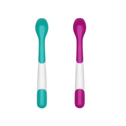 OXO OXO Zestaw Łyżeczek z Etui 6m+ Teal/Pink OXO OXO Zestaw Łyżeczek z Etui 6m+ Teal/Pink