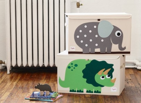 3 Sprouts 3 Sprouts Pudełko Zamykane Dinozaur Green 3 Sprouts 3 Sprouts Pudełko Zamykane Dinozaur Green