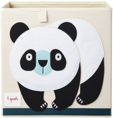 3 Sprouts 3 Sprouts Pudełko na Zabawki Panda Black 3 Sprouts 3 Sprouts Pudełko na Zabawki Panda Black