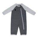 Juddlies Juddlies Organic Raglan Pajacyk Black S Juddlies Juddlies Organic Raglan Pajacyk Black S