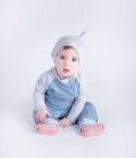 Juddlies Juddlies Organic Raglan Pajacyk Blue NB Juddlies Juddlies Organic Raglan Pajacyk Blue NB