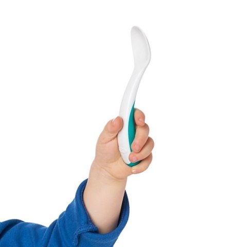 OXO OXO Sztućce Plastikowe 12m+ Teal 4 szt OXO OXO Sztućce Plastikowe 12m+ Teal 4 szt