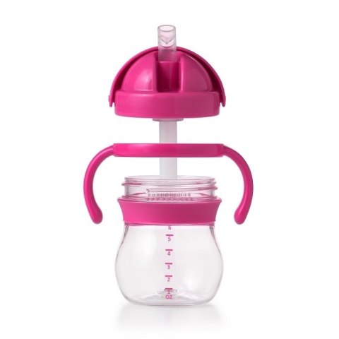 OXO OXO Transitions Kubek ze Słomką 4m+ Pink OXO OXO Transitions Kubek ze Słomką 4m+ Pink