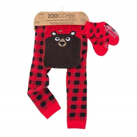 Zoocchini Zoocchini Legginsy i Skarpetki Miś 12-18M