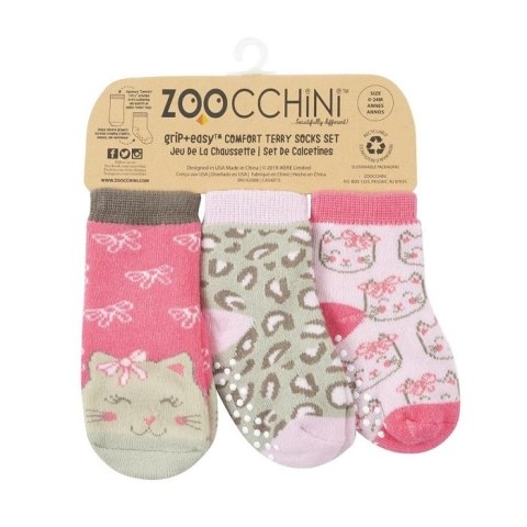 Zoocchini Zoocchini Skarpetki 3 pary Kotek 0-24 m Zoocchini Zoocchini Skarpetki 3 pary Kotek 0-24 m