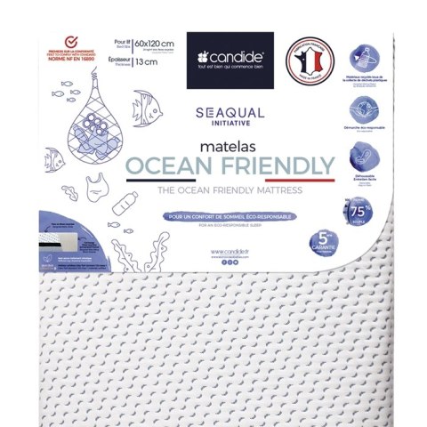 Candide Candide Materac Dziecięcy Ocean Friendly 60x120cm Candide Candide Materac Dziecięcy Ocean Friendly 60x120cm