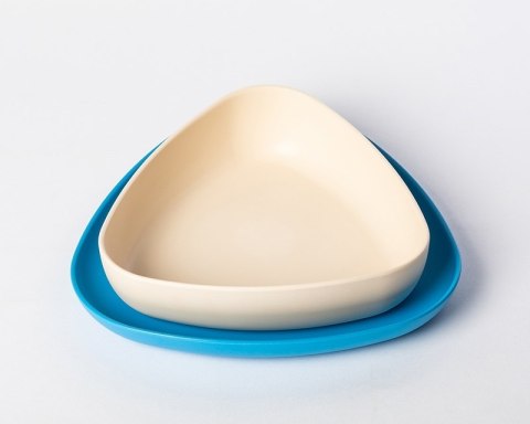 EKoala EKoala Miseczka i Talerzyk Blue BIOplastik EKoala EKoala Miseczka i Talerzyk Blue BIOplastik