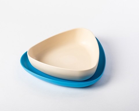 EKoala EKoala Miseczka i Talerzyk Blue BIOplastik EKoala EKoala Miseczka i Talerzyk Blue BIOplastik