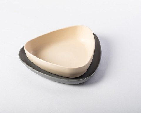 EKoala EKoala Miseczka i Talerzyk Grey BIOplastik EKoala EKoala Miseczka i Talerzyk Grey BIOplastik