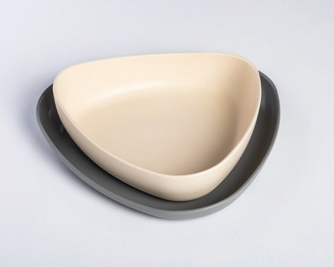 EKoala EKoala Miseczka i Talerzyk Grey BIOplastik EKoala EKoala Miseczka i Talerzyk Grey BIOplastik