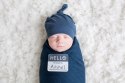 Lulujo Lulujo Czapka dla Noworodka Navy Lulujo Lulujo Czapka dla Noworodka Navy