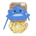 Zoocchini Zoocchini Pieluszka Kąpielowa z Czapką Wieloryb M Zoocchini Zoocchini Pieluszka Kąpielowa z Czapką Wieloryb M