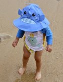 Zoocchini Zoocchini Pieluszka Kąpielowa z Czapką Wieloryb M Zoocchini Zoocchini Pieluszka Kąpielowa z Czapką Wieloryb M