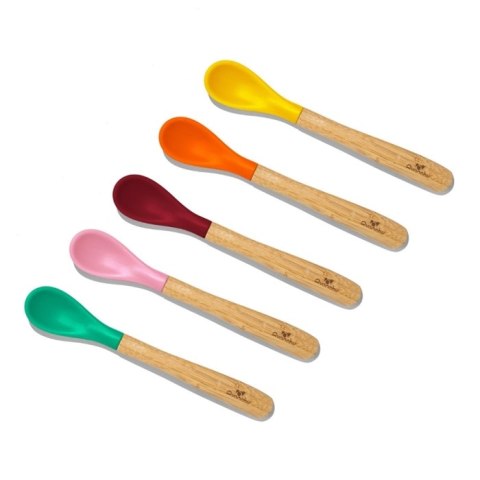 Avanchy Avanchy Infant Zestaw Bambusowych Łyżeczek 4m+ 5 szt. Pink Avanchy Avanchy Infant Zestaw Bambusowych Łyżeczek 4m+ 5 szt. Pink