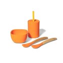Avanchy Avanchy La Petite Silikonowy Zestaw Obiadowy dla Dziecka Orange Avanchy Avanchy La Petite Silikonowy Zestaw Obiadowy dla Dziecka Orange