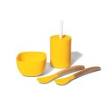 Avanchy Avanchy La Petite Silikonowy Zestaw Obiadowy dla Dziecka Yellow Avanchy Avanchy La Petite Silikonowy Zestaw Obiadowy dla Dziecka Yellow