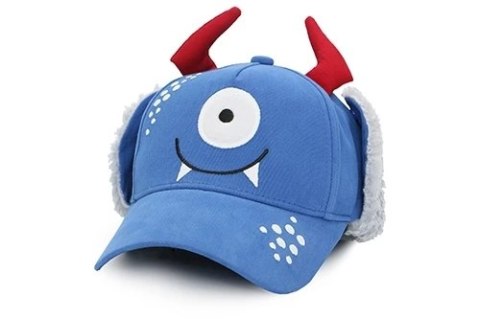 FlapJack FlapJack Czapka Dziecięca z Daszkiem i Nausznikami 3D Potworek M FlapJack FlapJack Czapka Dziecięca z Daszkiem i Nausznikami 3D Potworek M
