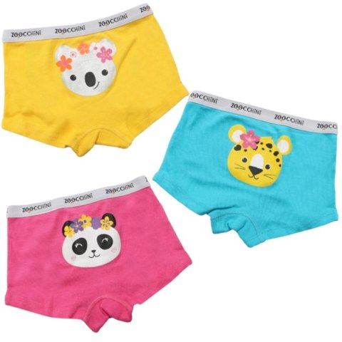 Zoocchini Zoocchini Majtki Bokserki Dziewczęce Flower Power 4-5 lat - 3 szt Zoocchini Zoocchini Majtki Bokserki Dziewczęce Flower Power 4-5 lat - 3 szt