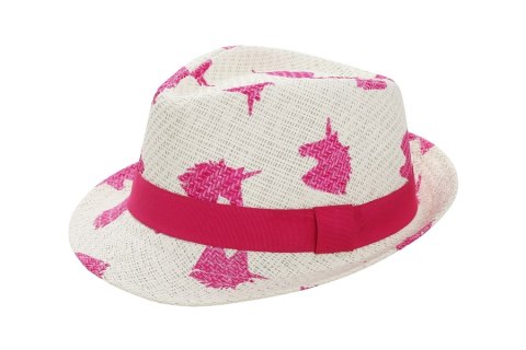 FlapJack FlapJack Kapelusz Słomkowy Fedora Jednorożec L FlapJack FlapJack Kapelusz Słomkowy Fedora Jednorożec L